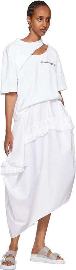 Alexander McQueen Gray Hybrid Glitter Slides - Picture 4