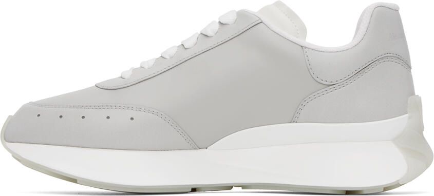 Alexander McQueen Gray Sprint Sneakers - Picture 3