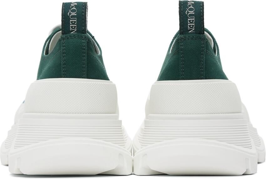 Alexander McQueen Green Tread Slick Low Sneakers - Picture 2