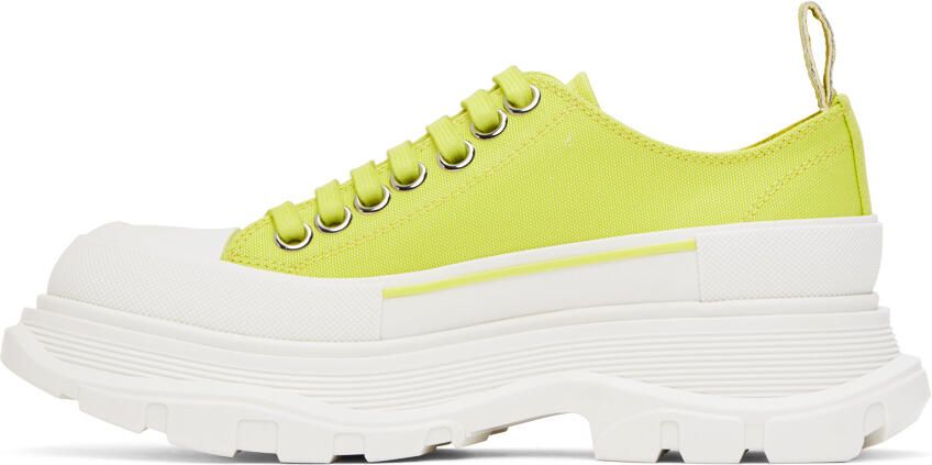 Alexander McQueen Green Tread Slick Sneakers - Picture 3