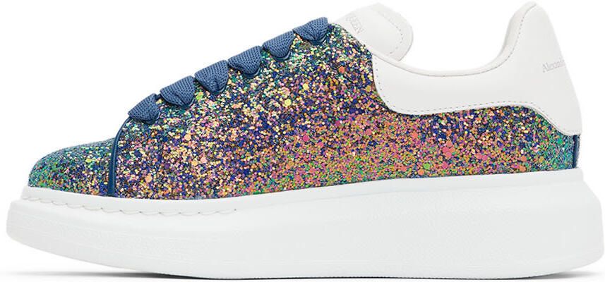 Alexander McQueen Kids Multicolor Glitter Oversized Sneakers - Picture 3