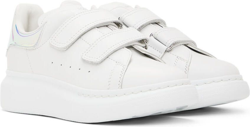 Alexander McQueen Kids White Oversized Sneakers - Picture 2