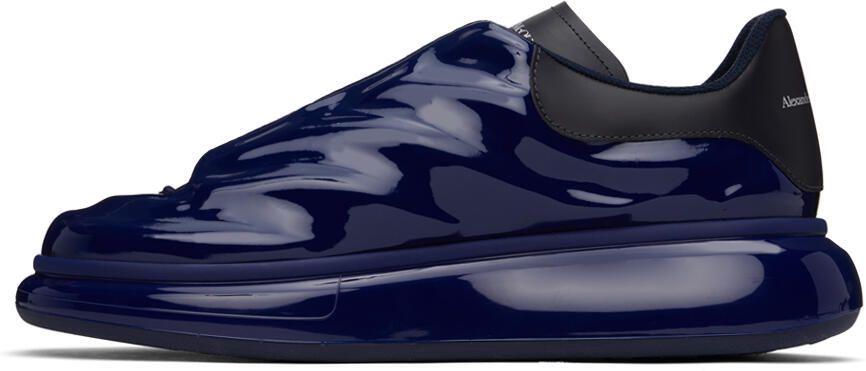 Alexander McQueen Navy Gloss Lux Sneakers - Picture 3