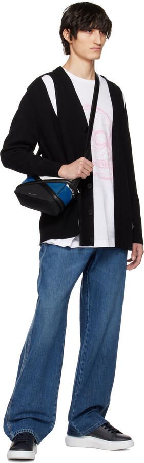 Alexander McQueen Navy Oversized Sneakers - Picture 4