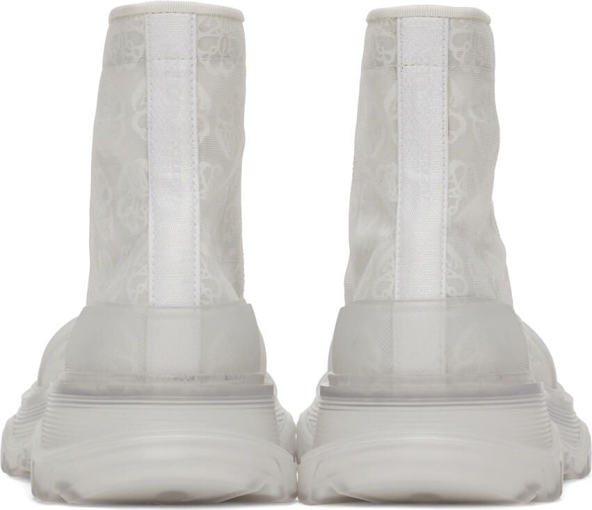 Alexander McQueen Off-White Print Tread Slick High Sneakers