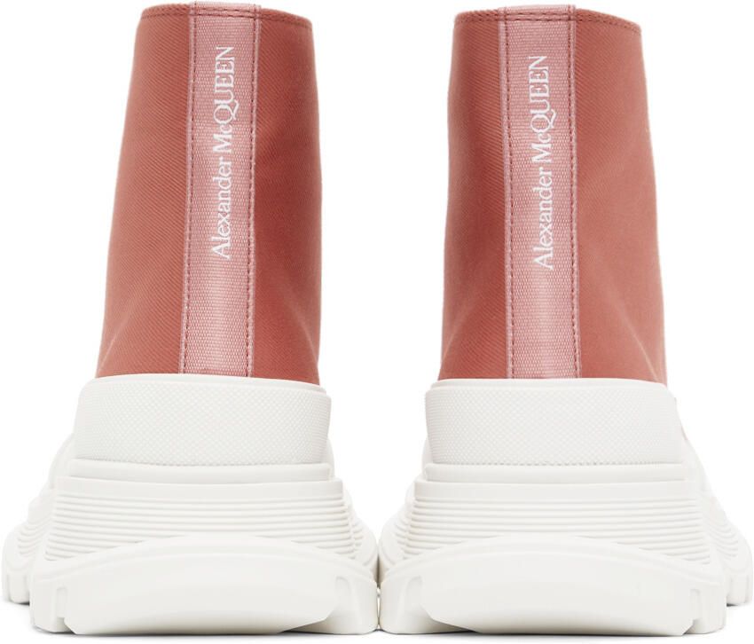 Alexander McQueen Pink Tread Slick High Sneakers