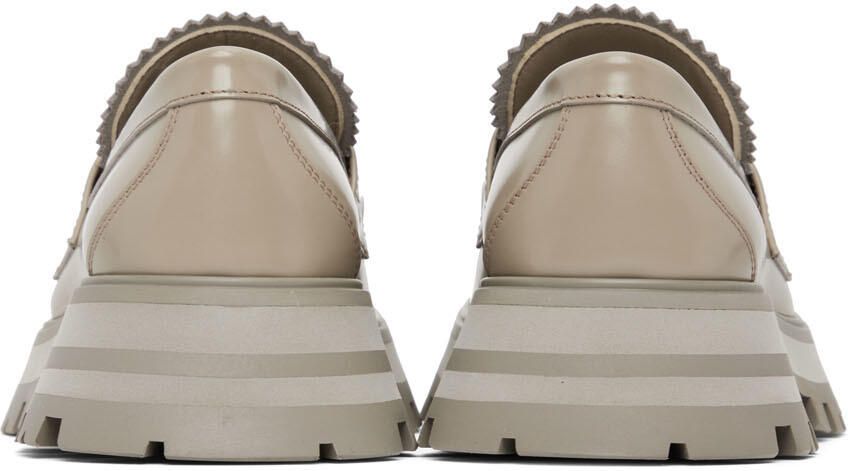 Alexander McQueen Taupe Wander Loafers