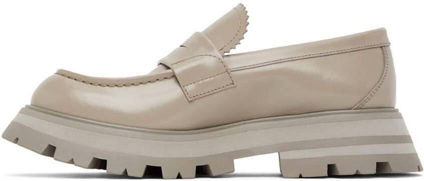 Alexander McQueen Taupe Wander Loafers - Picture 3