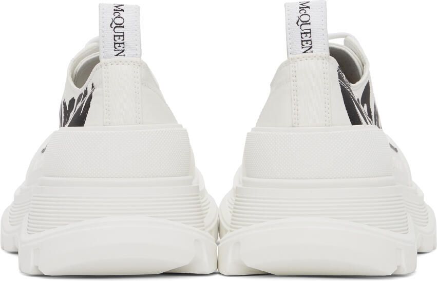 Alexander McQueen White & Black Tread Slick Graffiti Sneakers - Picture 2