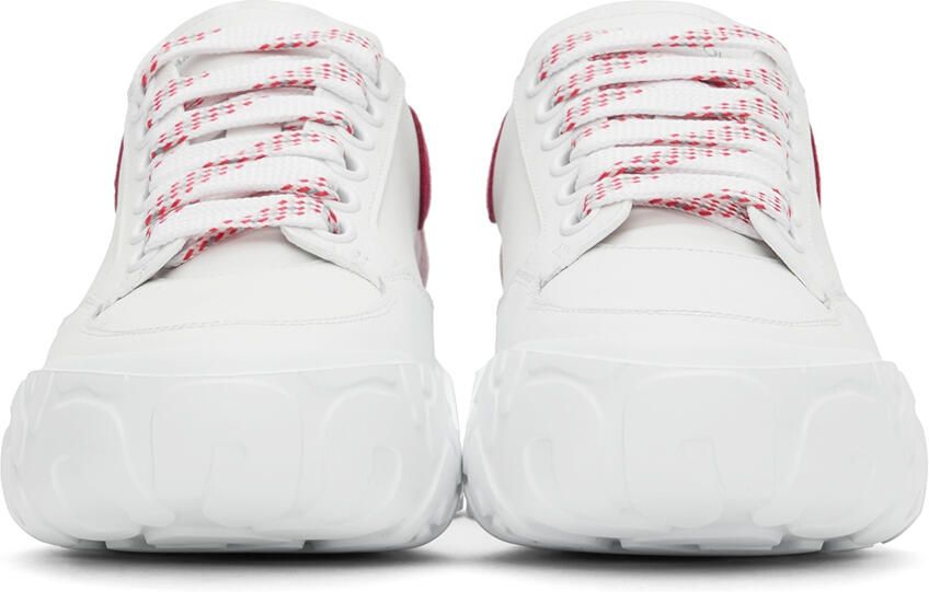 Alexander McQueen White & Pink Court Trainer Sneakers - Picture 3