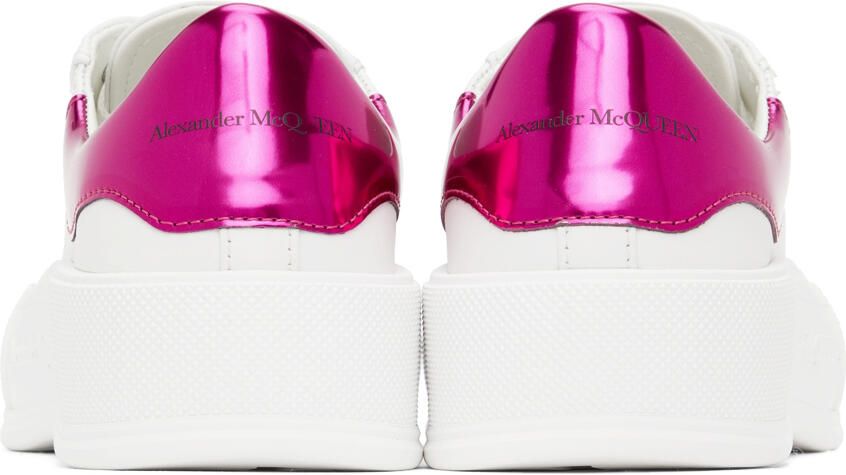 Alexander McQueen White & Pink Oversized Sneakers