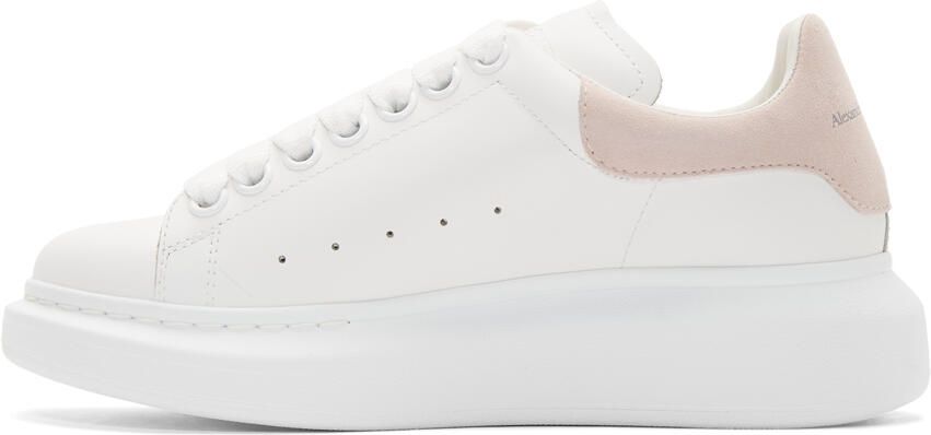Alexander McQueen White & Pink Oversized Sneakers - Picture 2