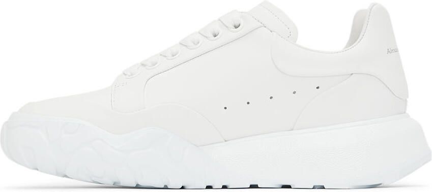 Alexander McQueen White Court Trainer Sneakers - Picture 3