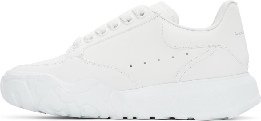 Alexander McQueen White Court Trainer Sneakers - Picture 3