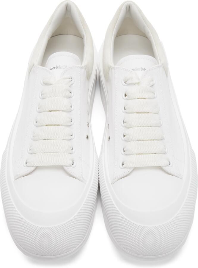 Alexander McQueen White Deck Lace-Up Plimsoll