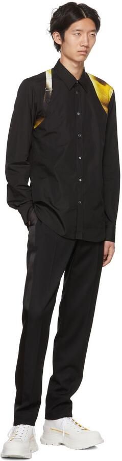 Alexander McQueen White Grafitti Tread Slick High-Top Sneakers - Picture 4