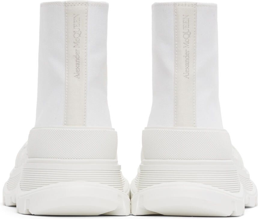 Alexander McQueen White High Tread Slick Sneakers