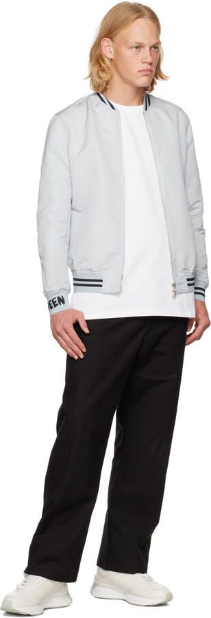 Alexander McQueen White Leather Sneakers - Picture 4