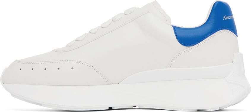 Alexander McQueen White Leather Sneakers - Picture 3