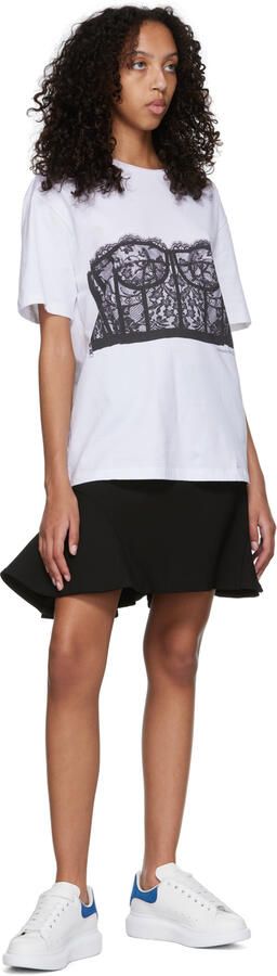 Alexander McQueen White Oversized Low-Top Sneakers - Picture 4