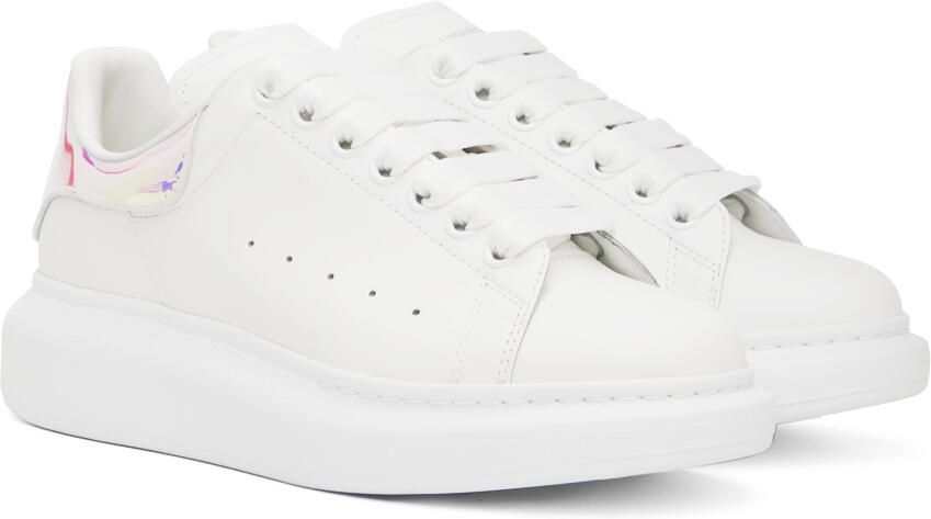 Alexander McQueen White Oversized Sneakers - Picture 2