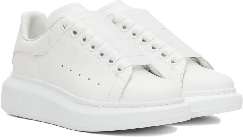 Alexander McQueen White Oversized Sneakers - Picture 2