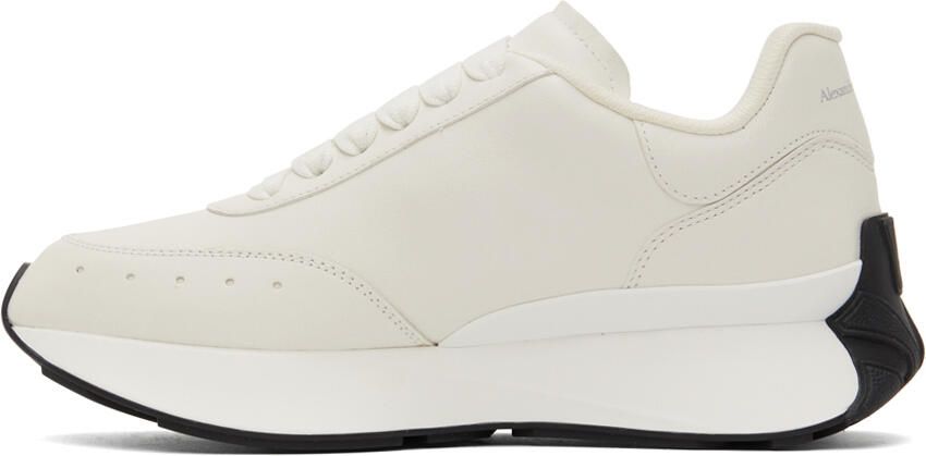 Alexander McQueen White Sprint Runner Sneakers - Picture 3