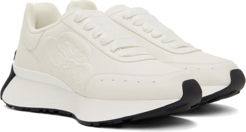 Alexander McQueen White Sprint Runner Sneakers - Picture 2