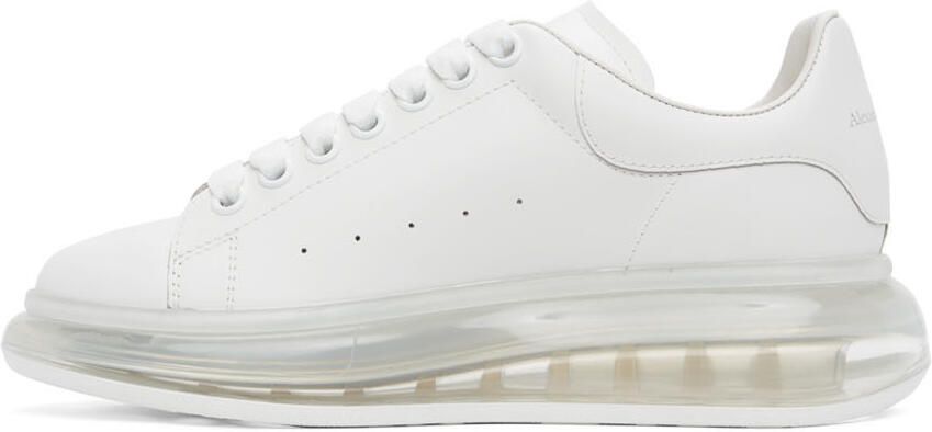 Alexander McQueen White Transparent Sole Oversized Sneakers - Picture 2