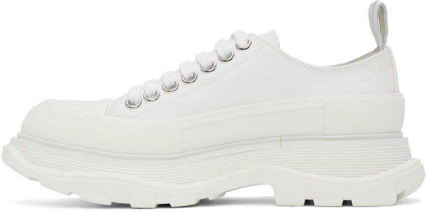 Alexander McQueen White Tread Slick Platform Low Sneakers - Picture 2