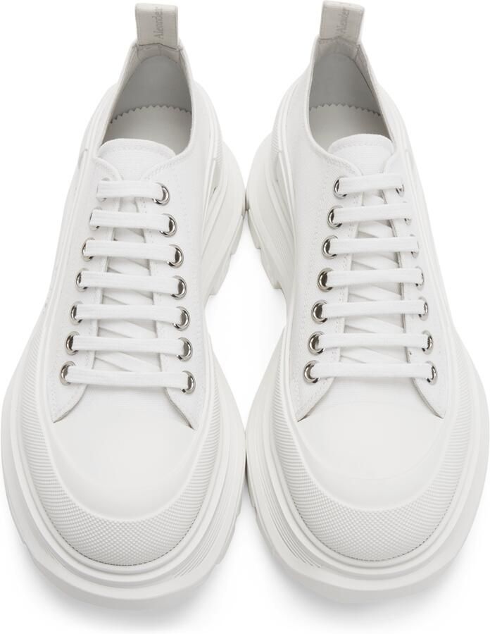 Alexander McQueen White Tread Slick Sneakers