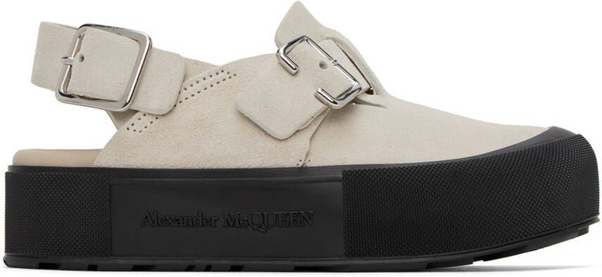 Alexander McQueen Beige Mount Slick Sandals