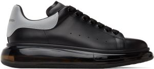 Alexander McQueen Black & Silver Oversized Sneakers