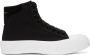 Alexander McQueen Black & White Deck Plimsoll High-Top Sneakers - Thumbnail 1