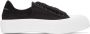 Alexander McQueen Black & White Deck Plimsoll Sneakers - Thumbnail 1