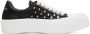 Alexander McQueen Black & White Deck Plimsoll Sneakers - Thumbnail 1