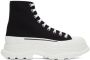 Alexander McQueen Black & White High Tread Slick Sneakers - Thumbnail 1