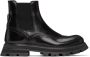 Alexander McQueen Black Brogue Boots - Thumbnail 1