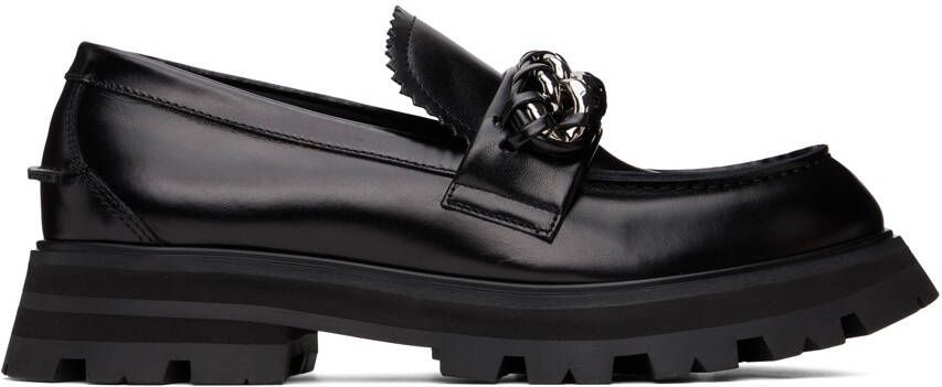 Alexander McQueen Black Calfskin Loafers