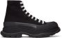 Alexander McQueen Black Canvas Tread Slick High Sneakers - Thumbnail 1
