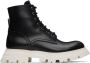 Alexander McQueen Black Leather Boots - Thumbnail 1