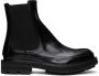 Alexander McQueen Black Leather Chelsea Boots - Thumbnail 1