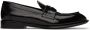 Alexander McQueen Black Leather Loafers - Thumbnail 1