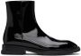Alexander McQueen Black Slim Tread Boots - Thumbnail 1