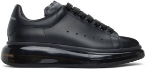 Alexander McQueen Black Transparent Sole Oversized Sneakers