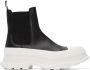Alexander McQueen Black Tread Slick Chelsea Boots - Thumbnail 1