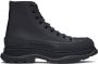 Alexander McQueen Black Tread Slick High Sneakers - Thumbnail 1