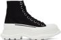 Alexander McQueen Black Tread Slick High-Top Sneakers - Thumbnail 1