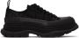 Alexander McQueen Black Tread Slick Low Sneakers - Thumbnail 1