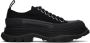 Alexander McQueen Black Tread Slick Sneakers - Thumbnail 1